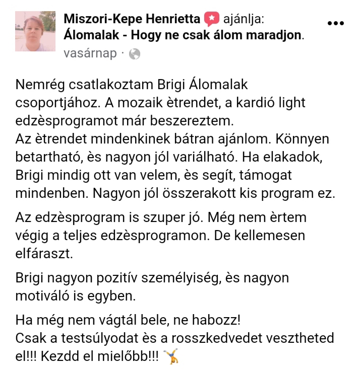 heni visszajelzése