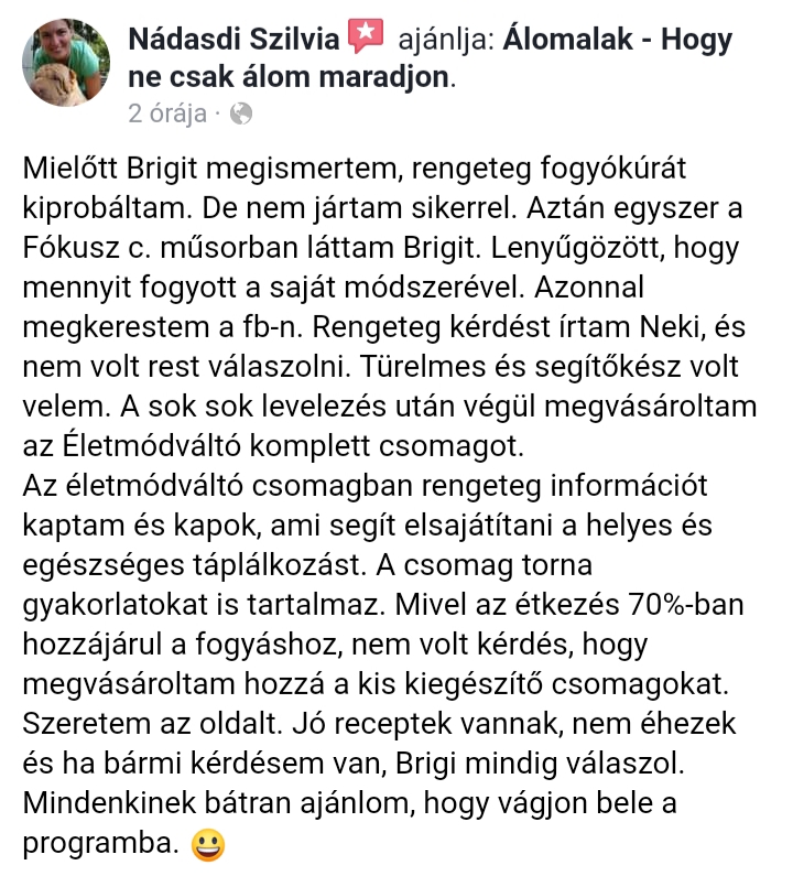 szilvi visszajelzése