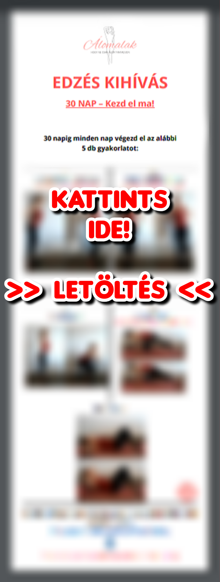 30 napos edzés kihívás letöltés