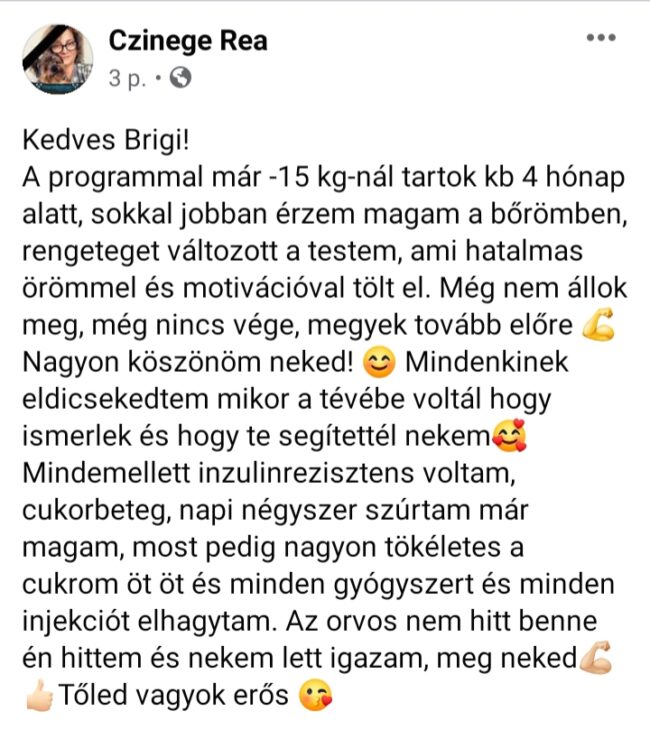 rea visszajelzése