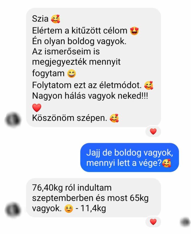 életmódváltó program komplett csomag 11,4 kg fogyás